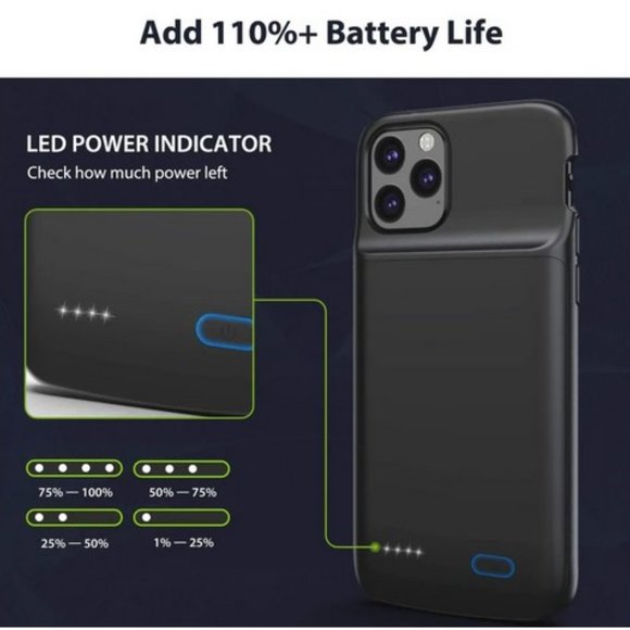 iPhone 11 Pro Battery Case 4800 mAh - Picture 3 of 4